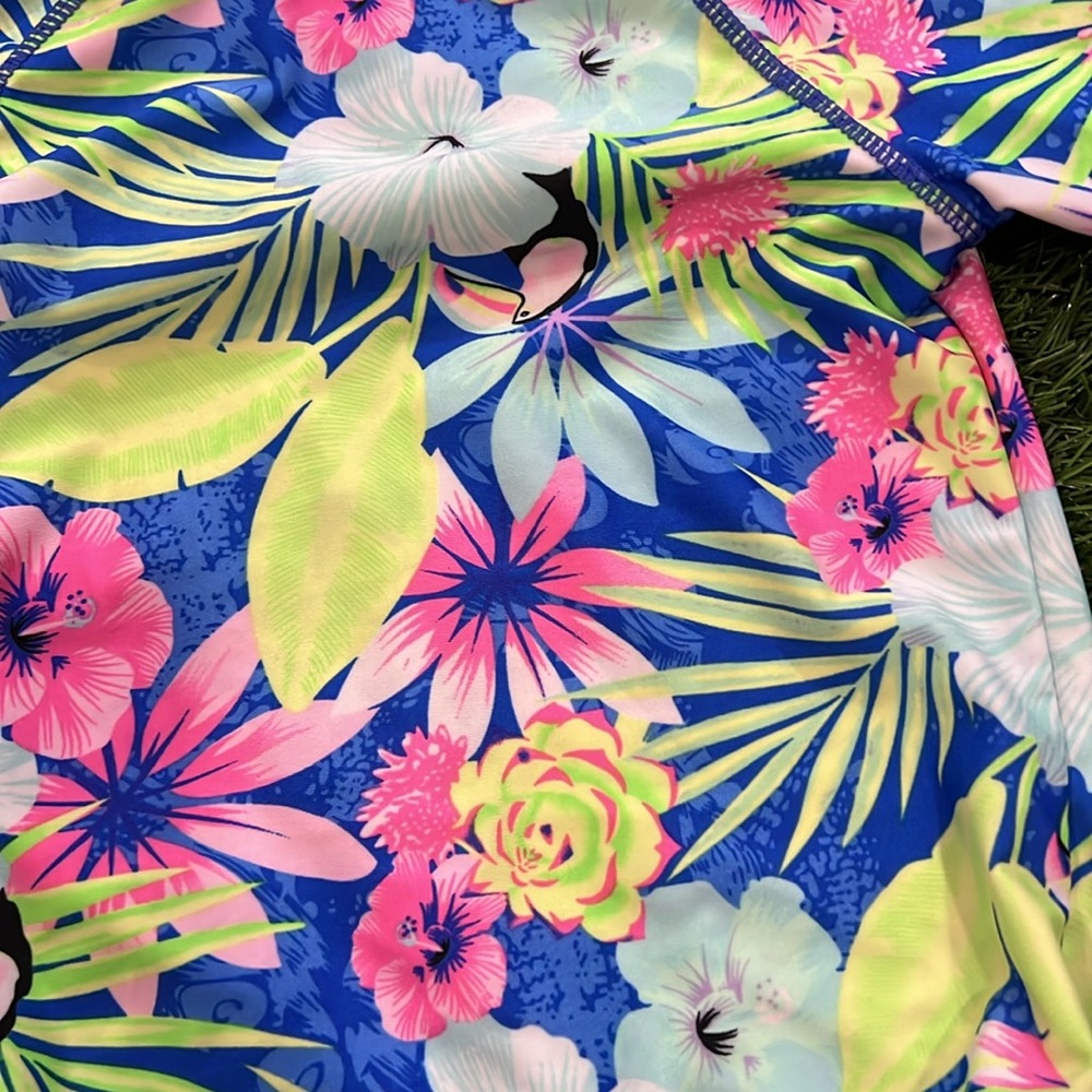 Girls Joe Boxer Rashguard Swim Top - Picture 2 of 3